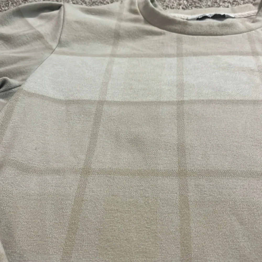 Alpine Design Relaxed‎ Fit Crewneck Tan & Cream Sweater Large